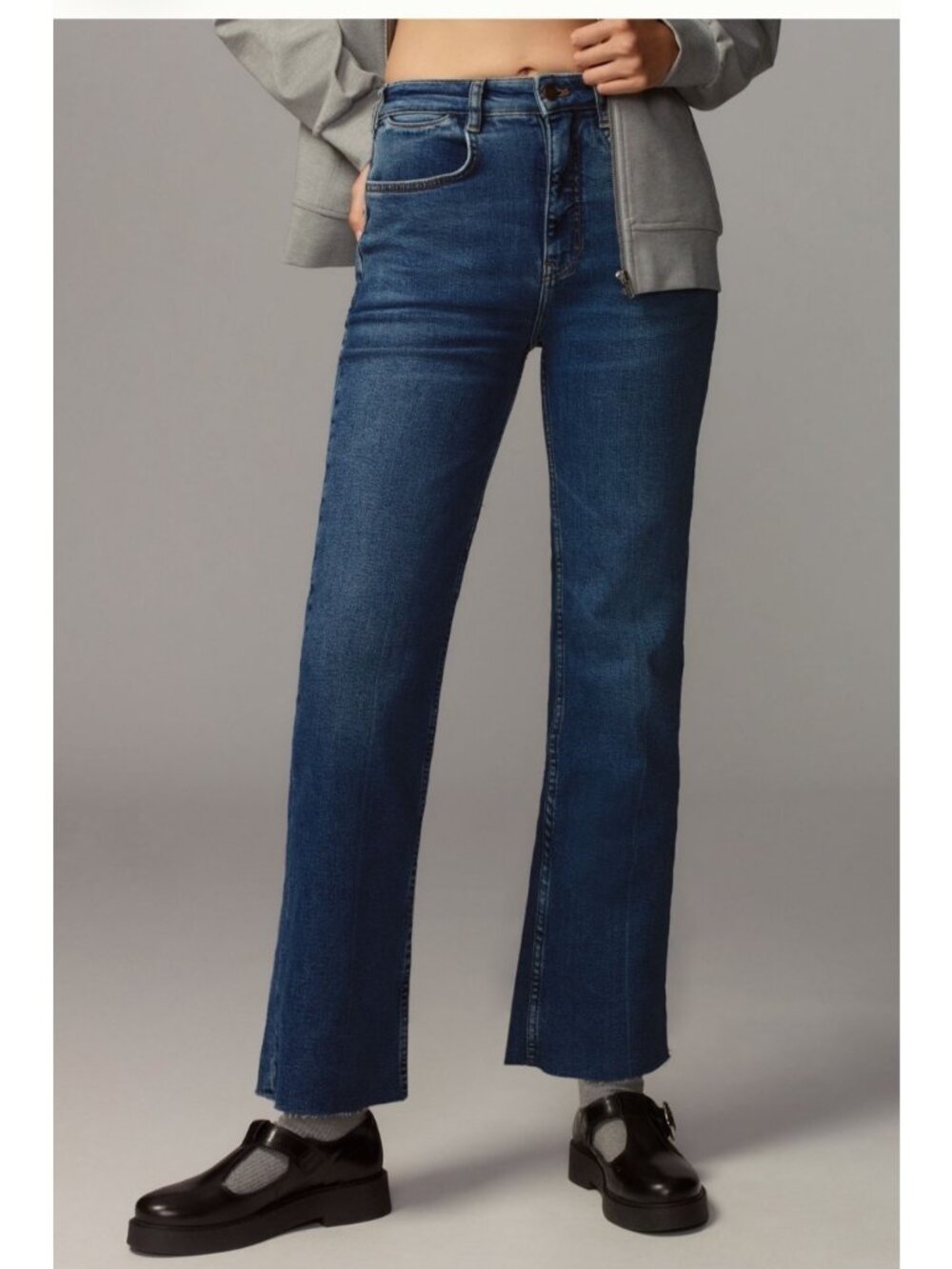 Pilcro Anthropologie Annie High Rise Straight Leg Jeans Ocean Wash Size 29